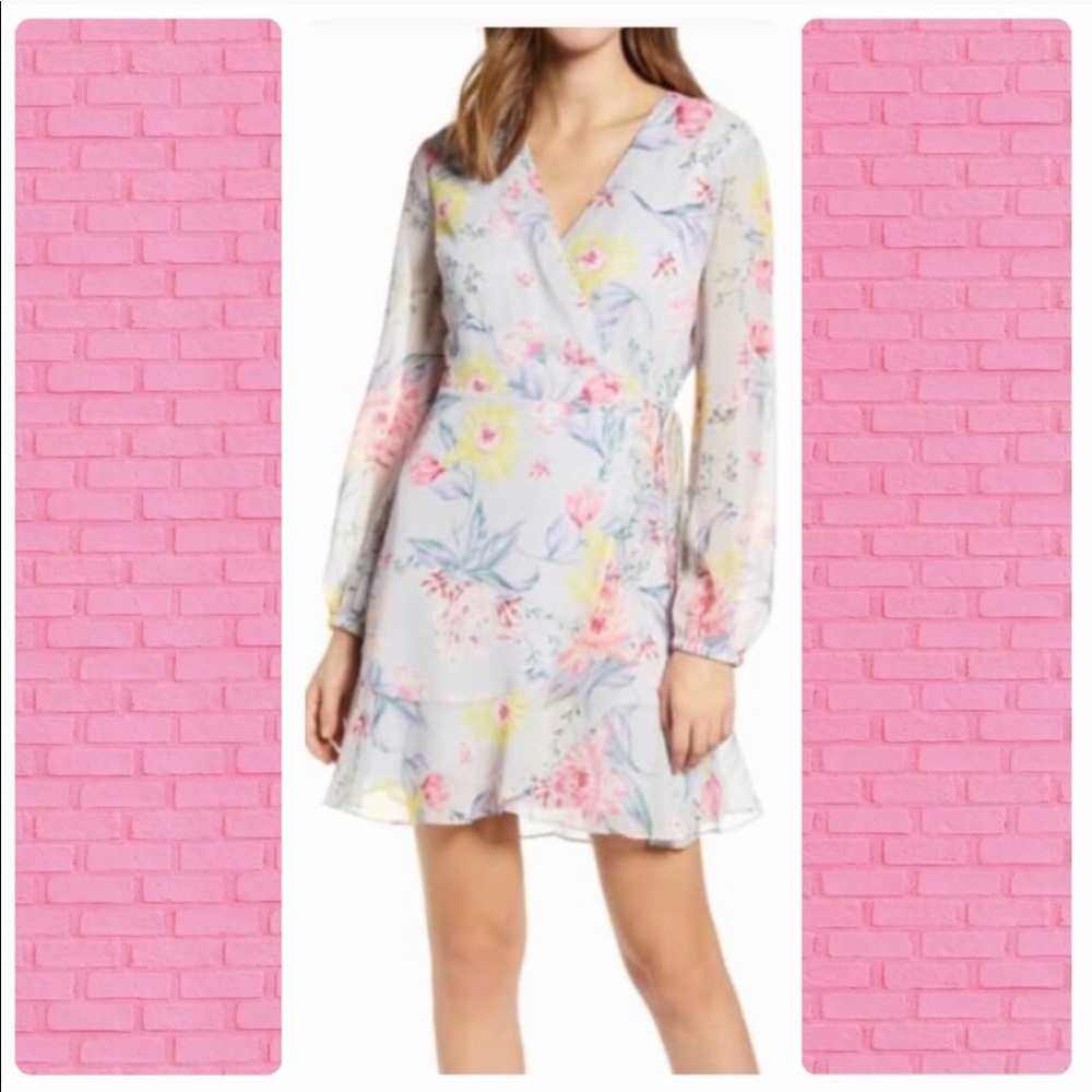 Floral Wrap Minidress